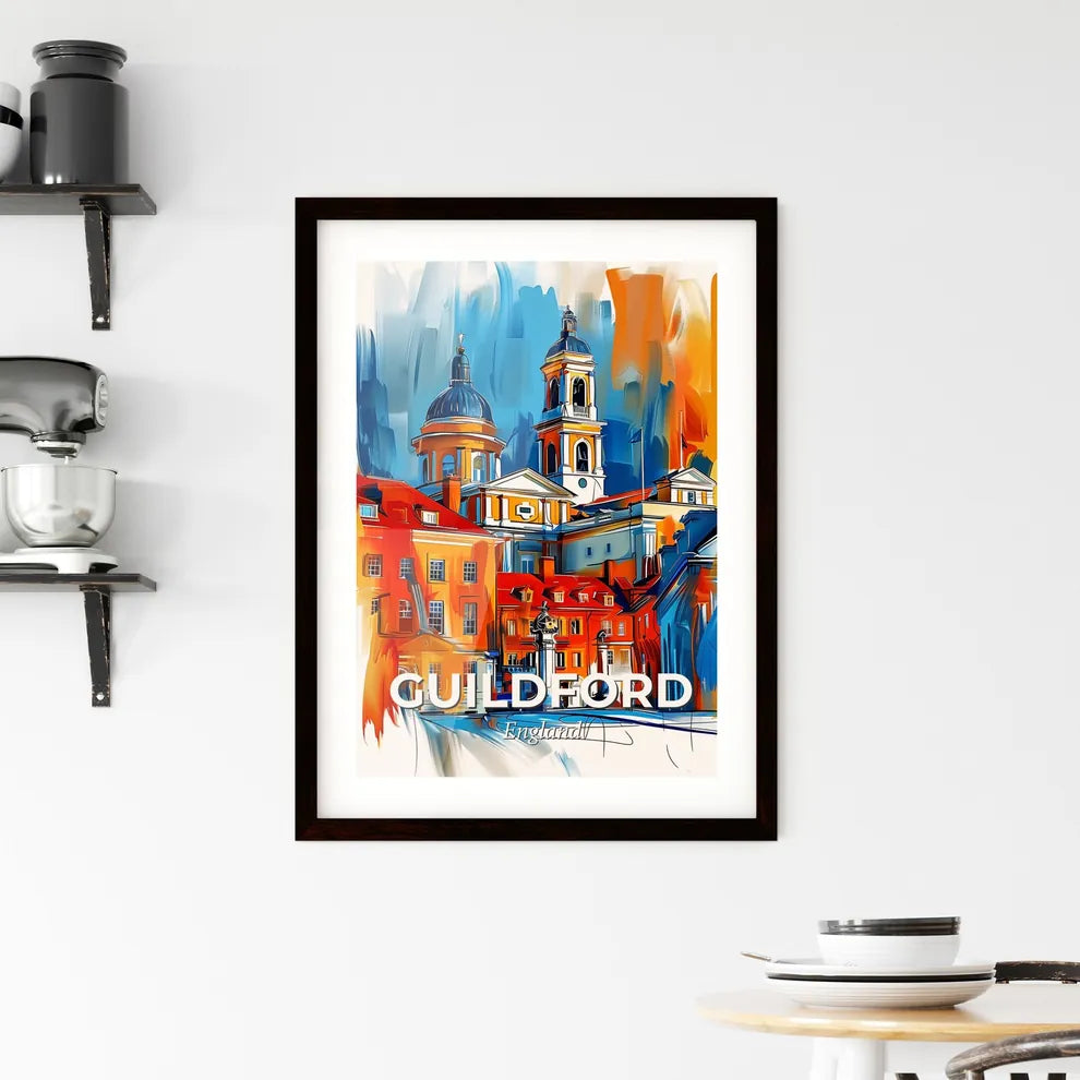 Vibrant Guildford, England Framed Print