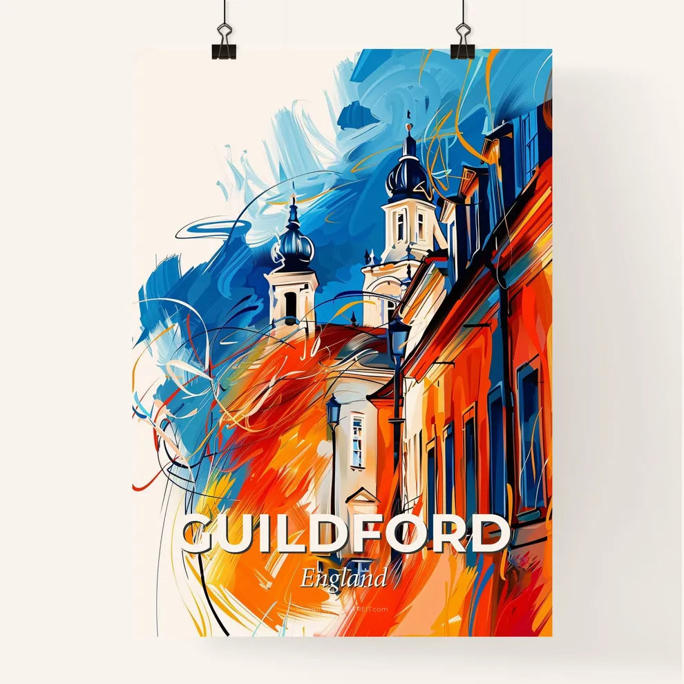 Vibrant Guildford, England Poster