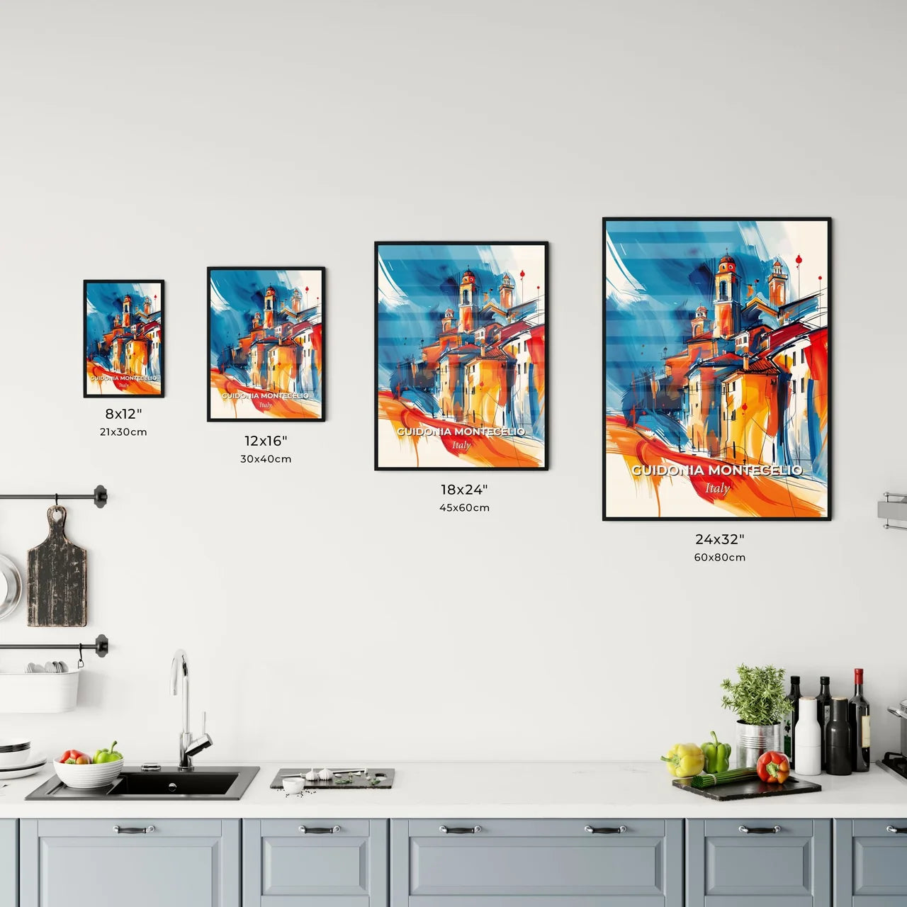 Vibrant Guidonia Montecelio, Italy Kitchen Art