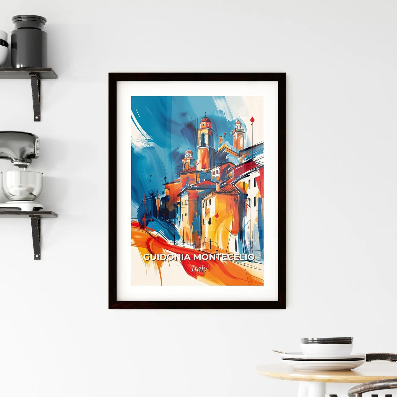 Vibrant Guidonia Montecelio, Italy Framed Print