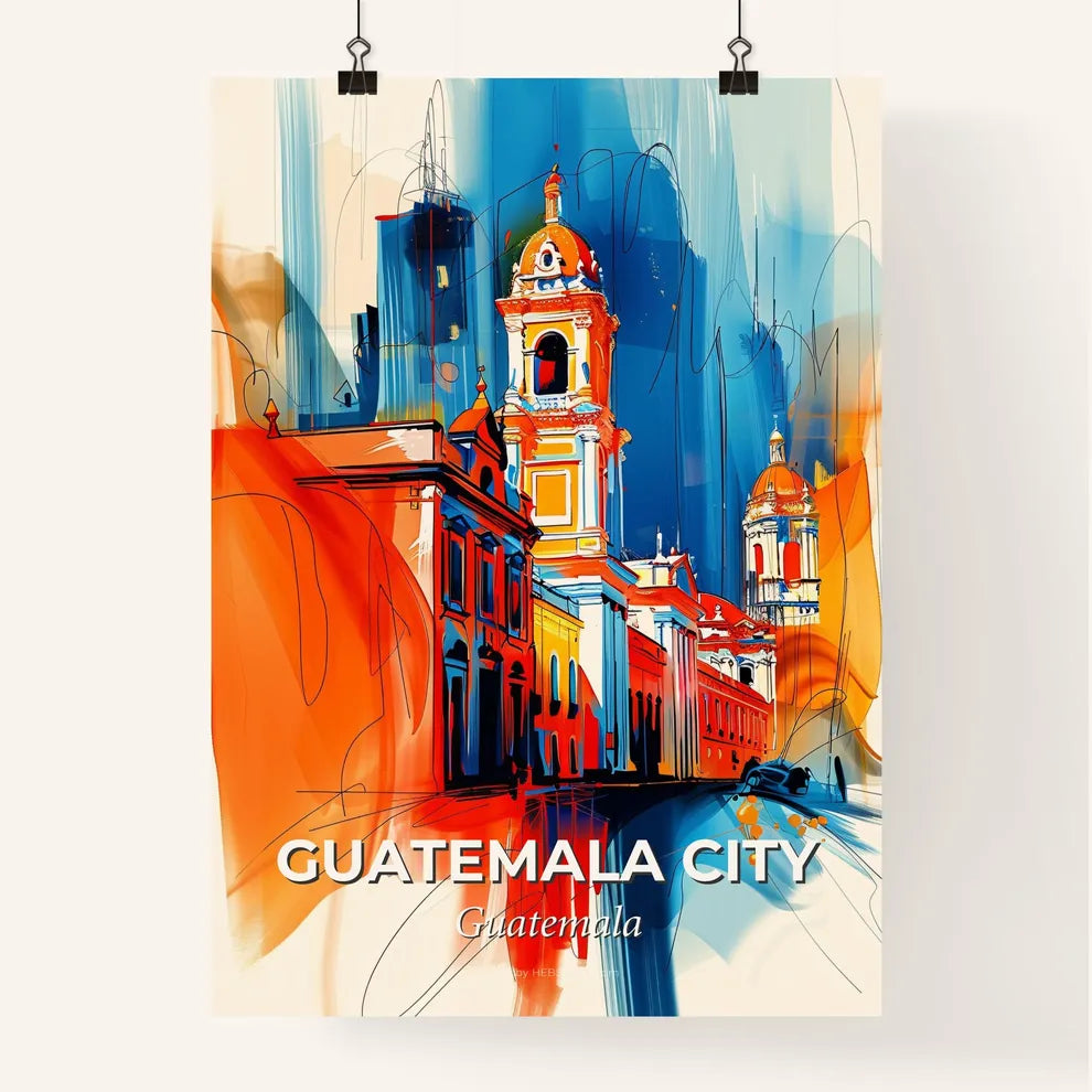 Vibrant Guatemala City, Guatemala Poster