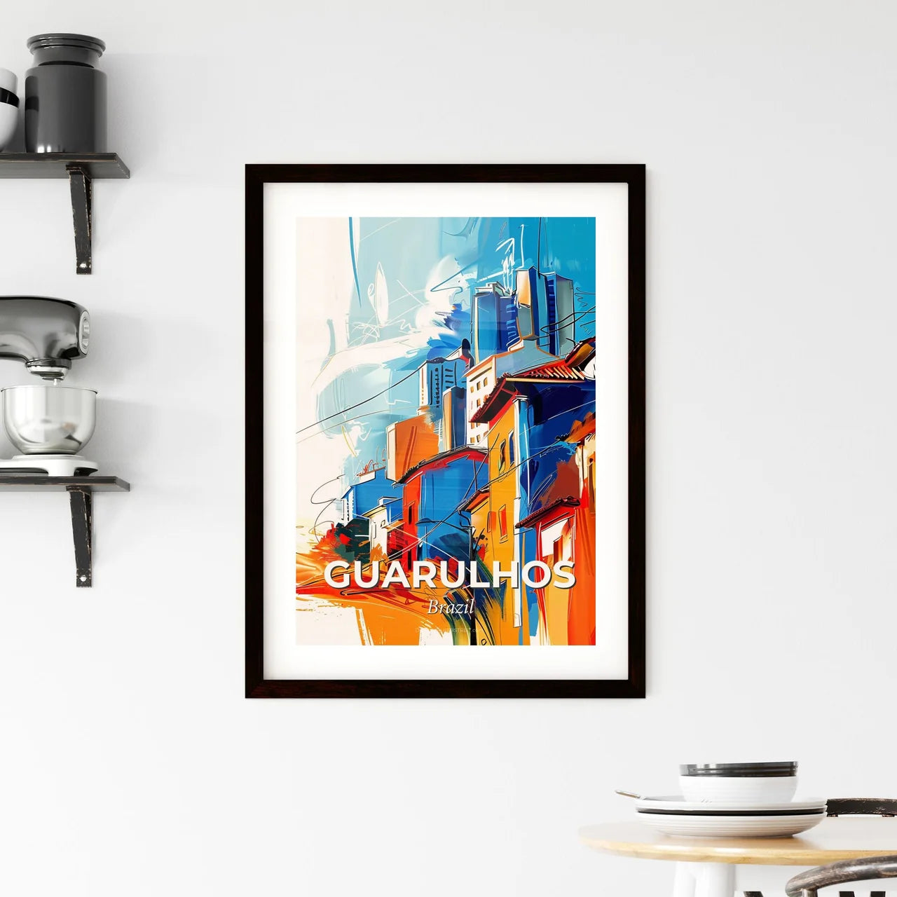 Vibrant Guarulhos, Brazil Framed Print