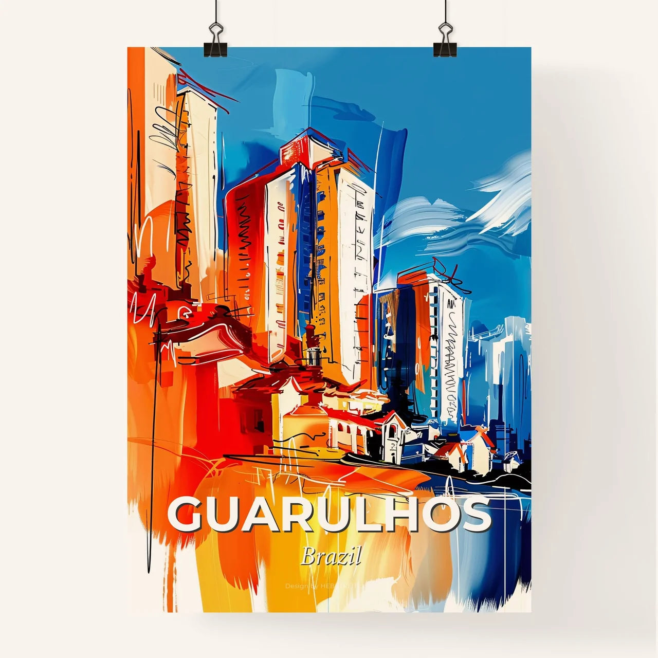 Vibrant Guarulhos, Brazil Poster
