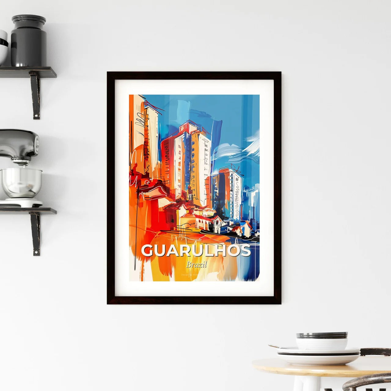 Vibrant Guarulhos, Brazil Framed Print