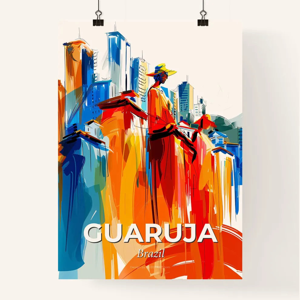Vibrant Guaruja, Brazil Poster