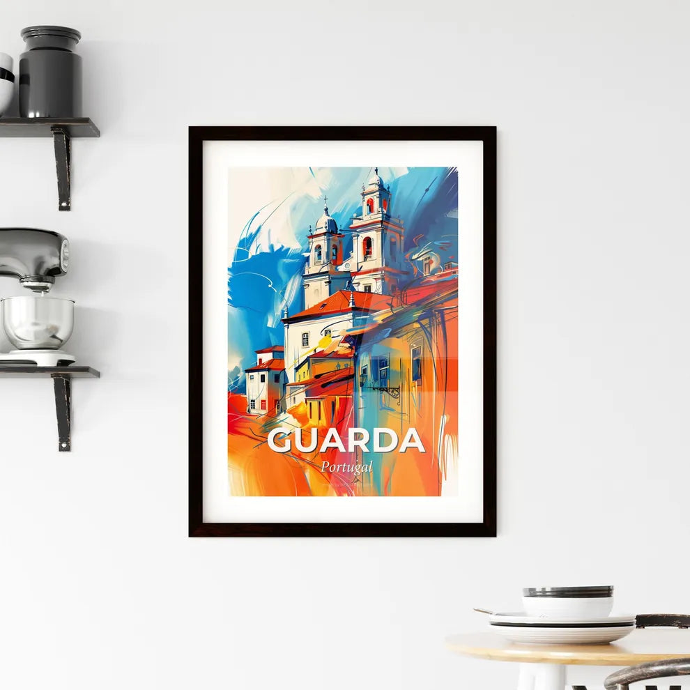 Vibrant Guarda, Portugal Framed Print