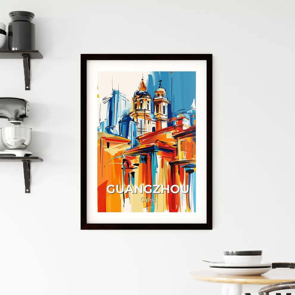 Vibrant Guangzhou, China Framed Print