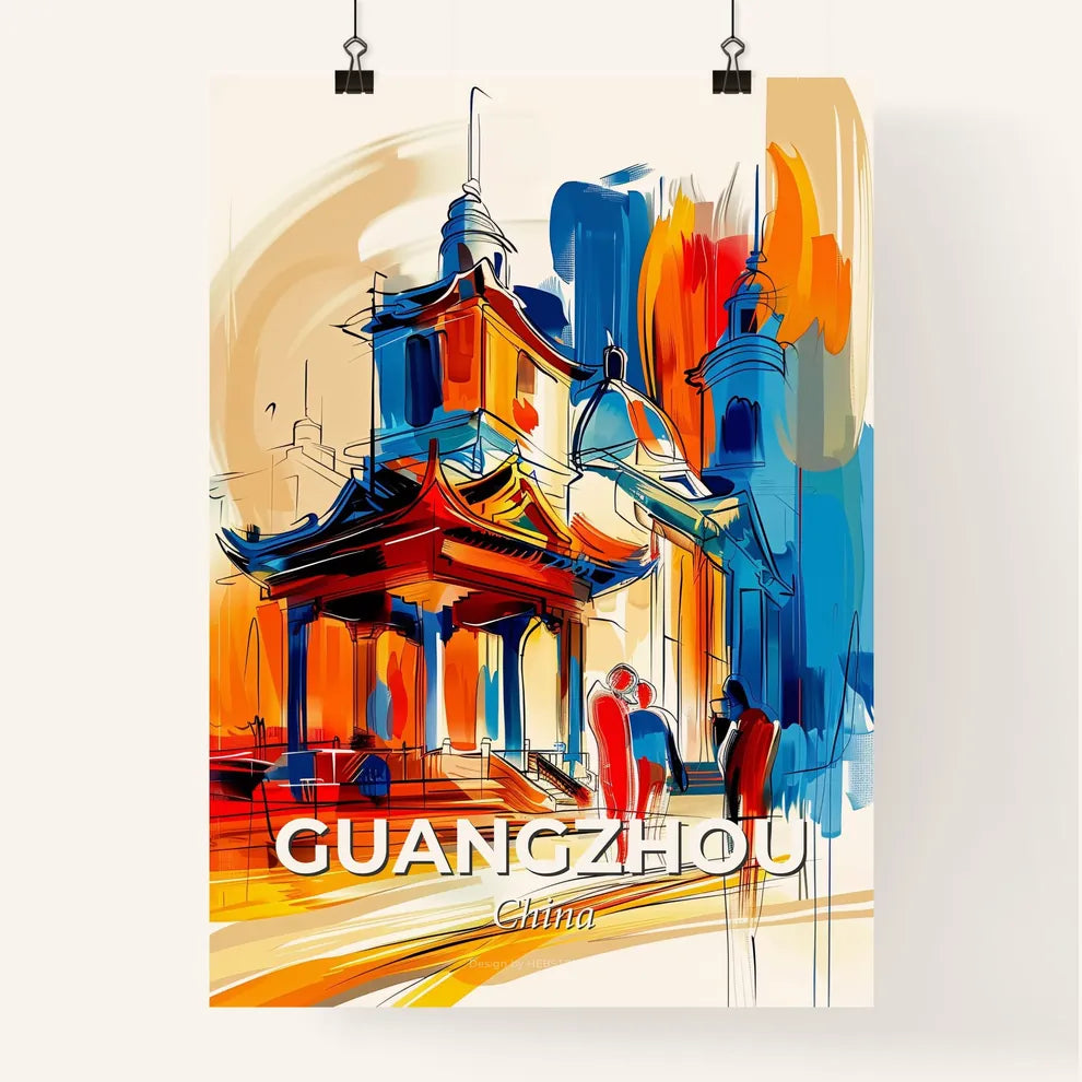 Vibrant Guangzhou, China Poster