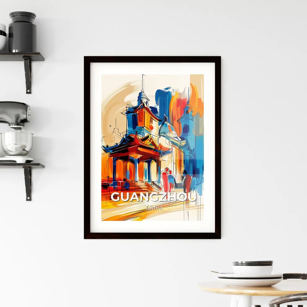 Vibrant Guangzhou, China Framed Print