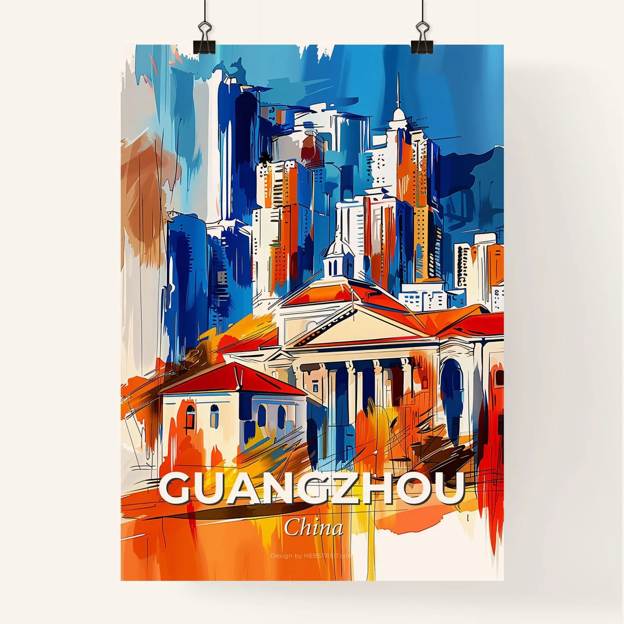 Vibrant Guangzhou, China Poster