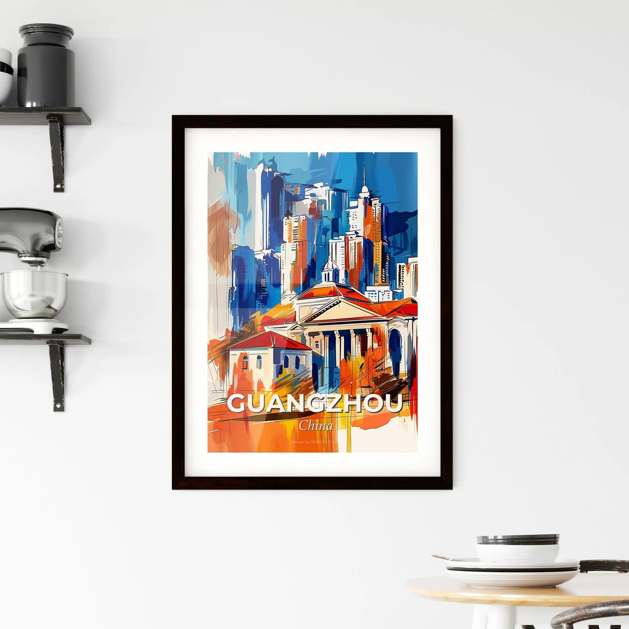 Vibrant Guangzhou, China Framed Print