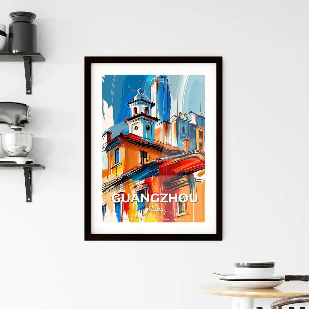 Vibrant Guangzhou, China Framed Print