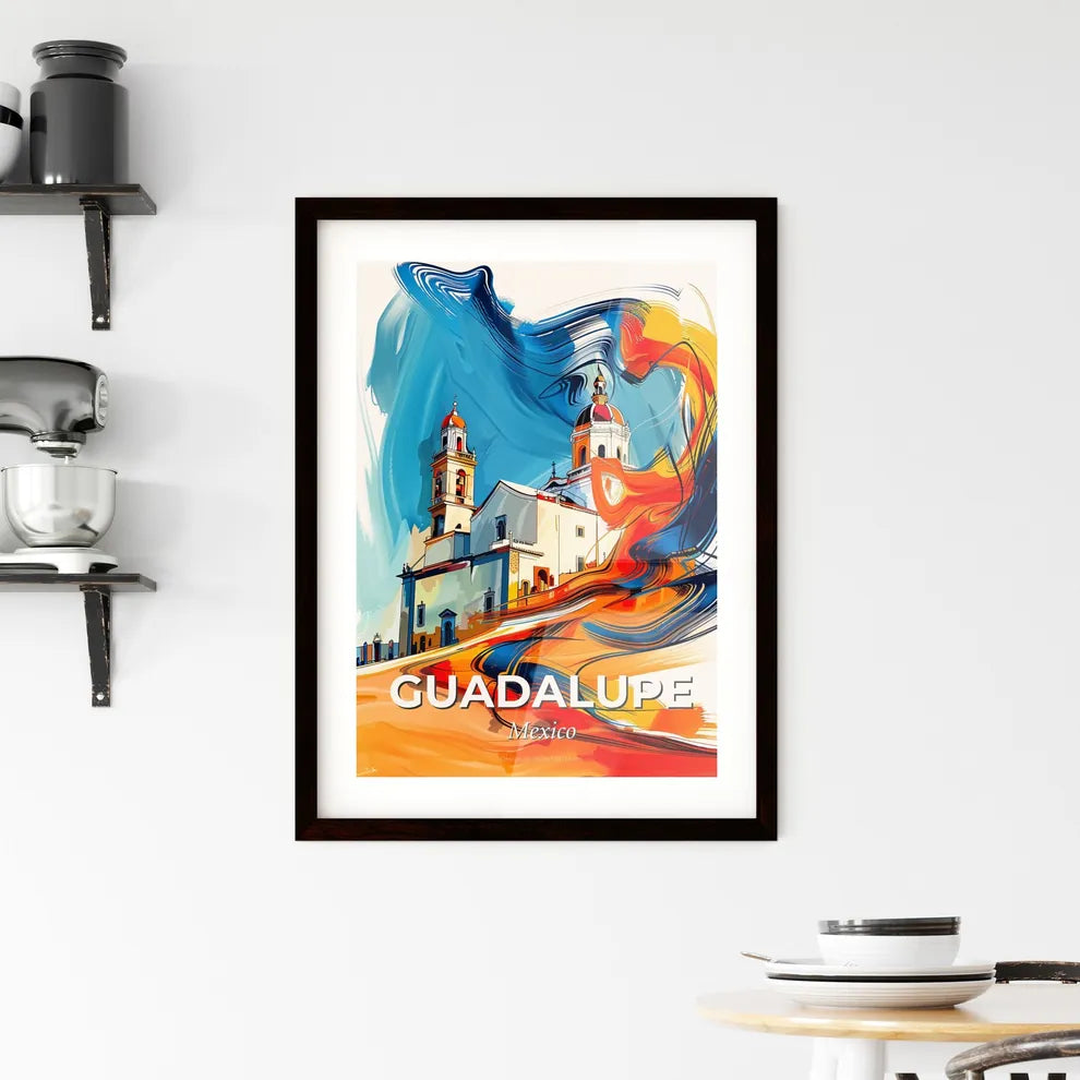 Vibrant Guadalupe, Mexico Framed Print