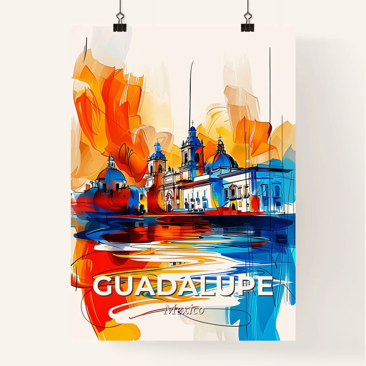 Vibrant Guadalupe, Mexico Poster