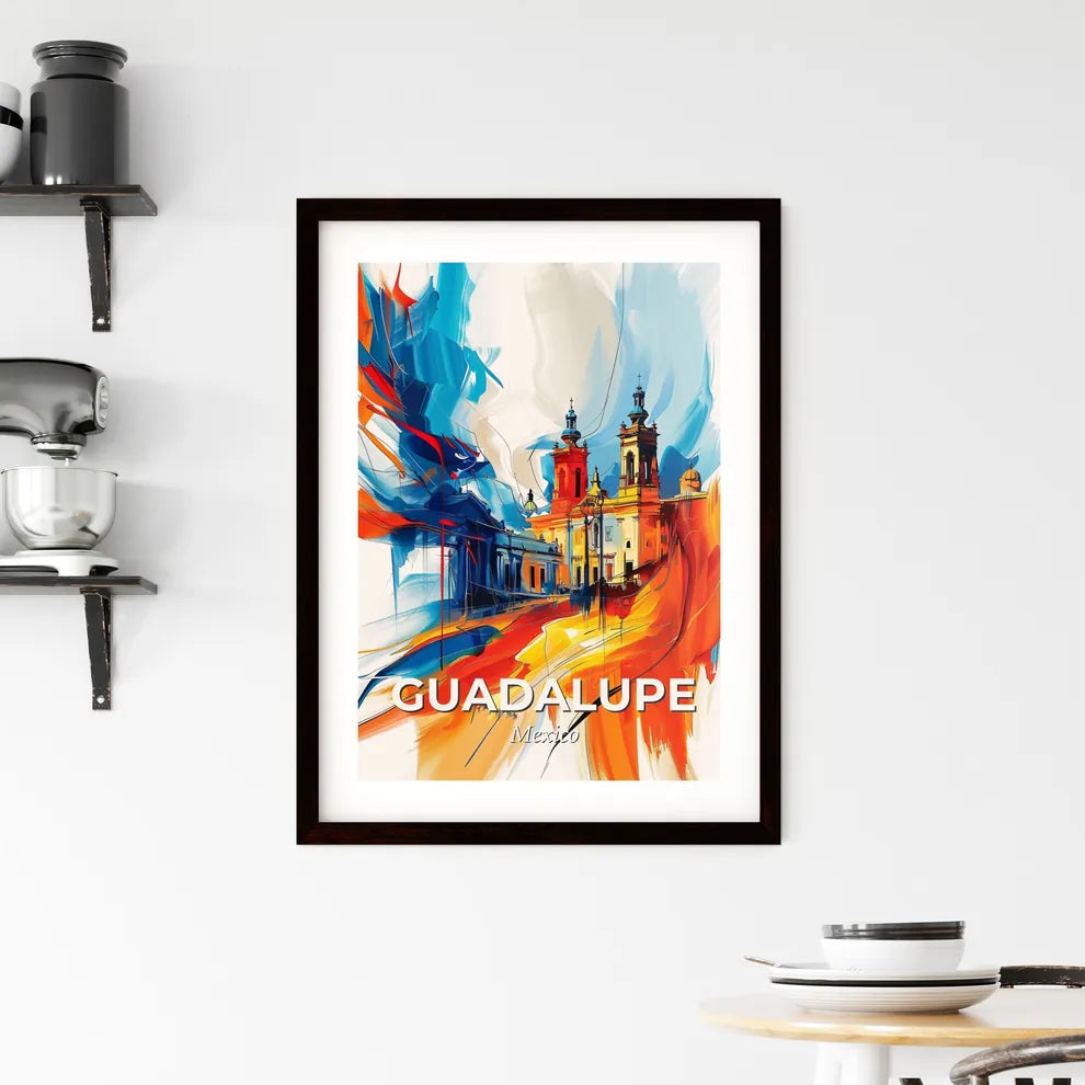 Vibrant Guadalupe, Mexico Framed Print