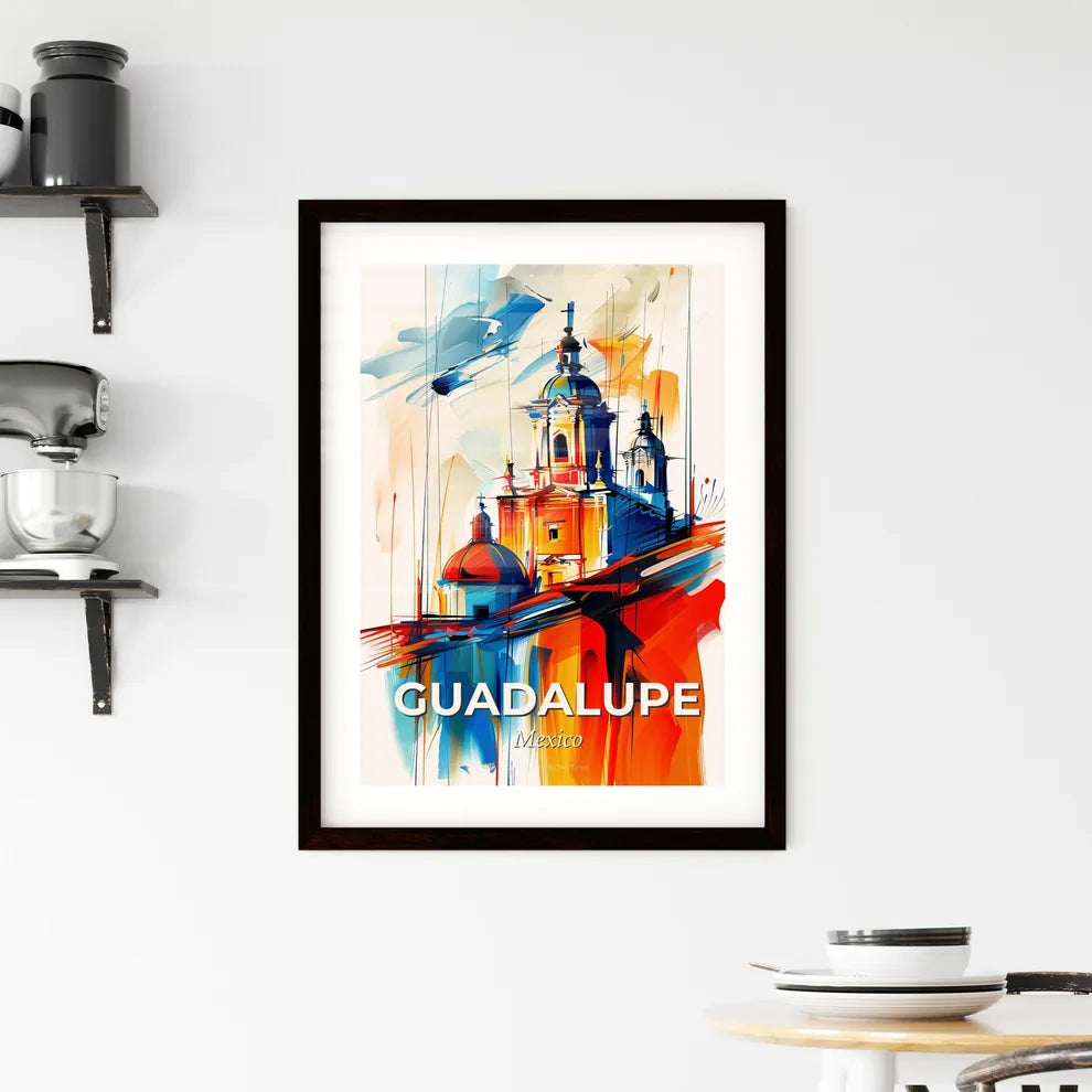 Vibrant Guadalupe, Mexico Framed Print