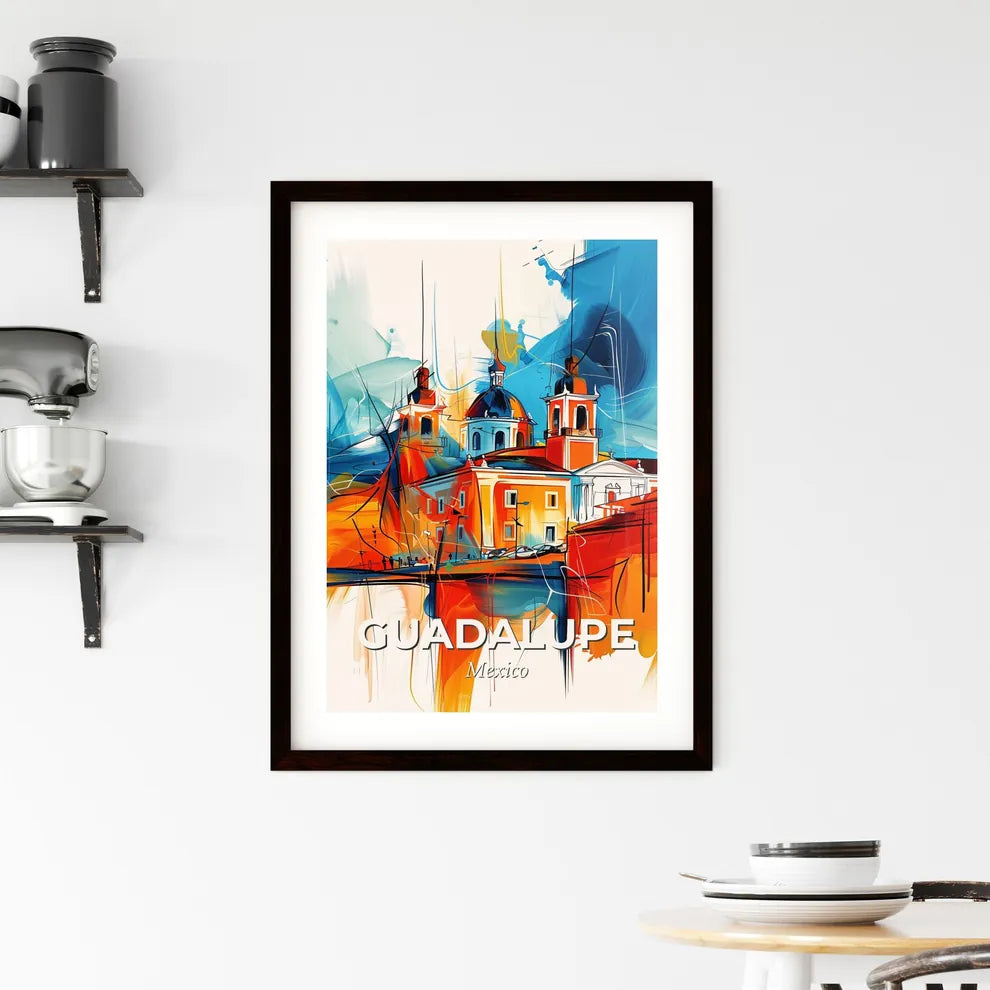 Vibrant Guadalupe, Mexico Framed Print