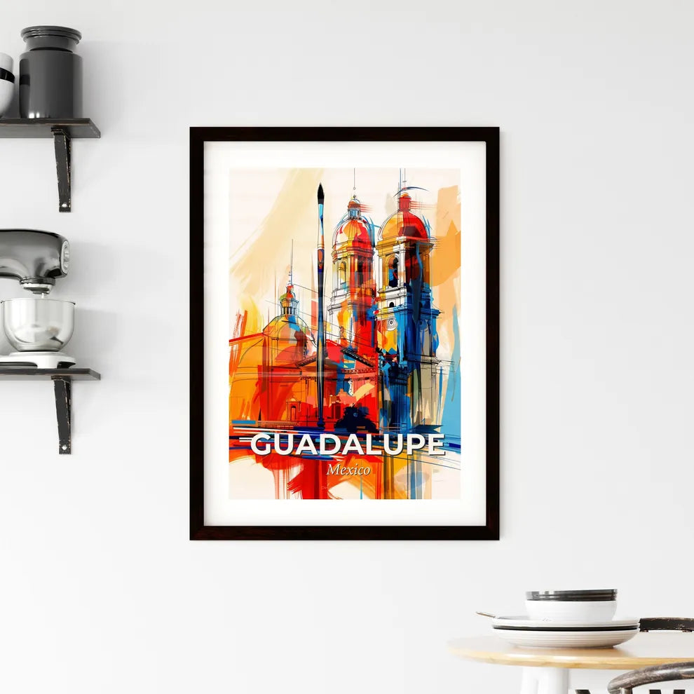 Vibrant Guadalupe, Mexico Framed Print