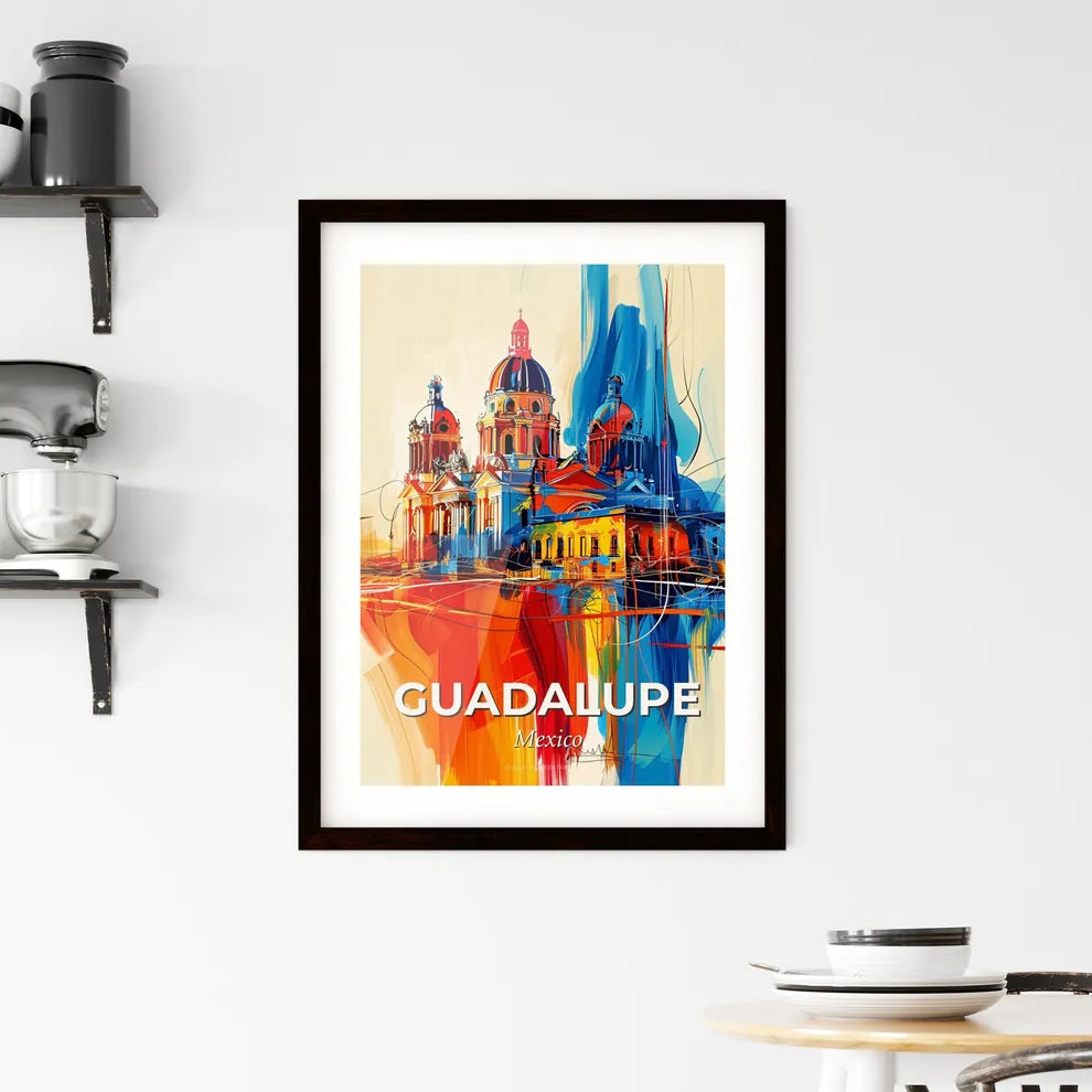 Vibrant Guadalupe, Mexico Framed Print