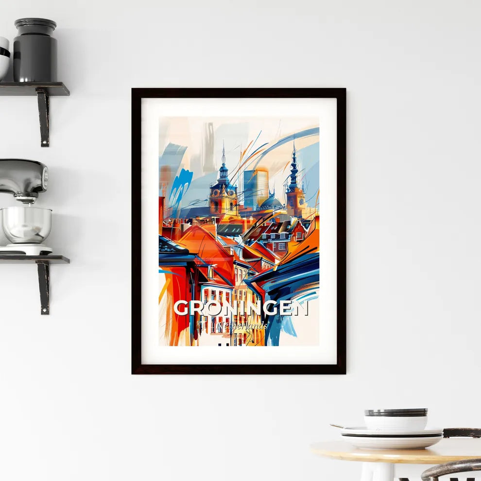 Vibrant Groningen, Netherlands Framed Print