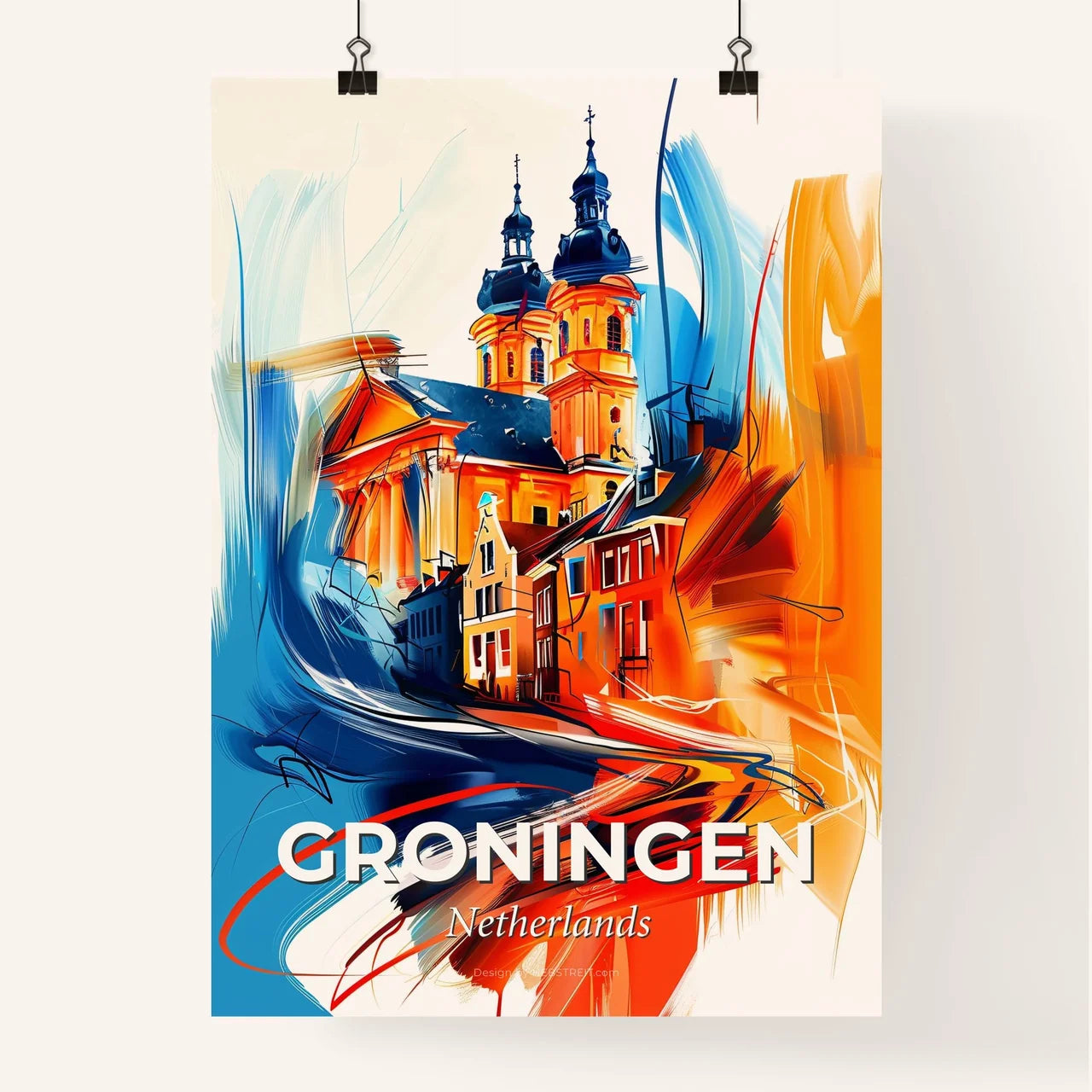 Vibrant Groningen, Netherlands Poster