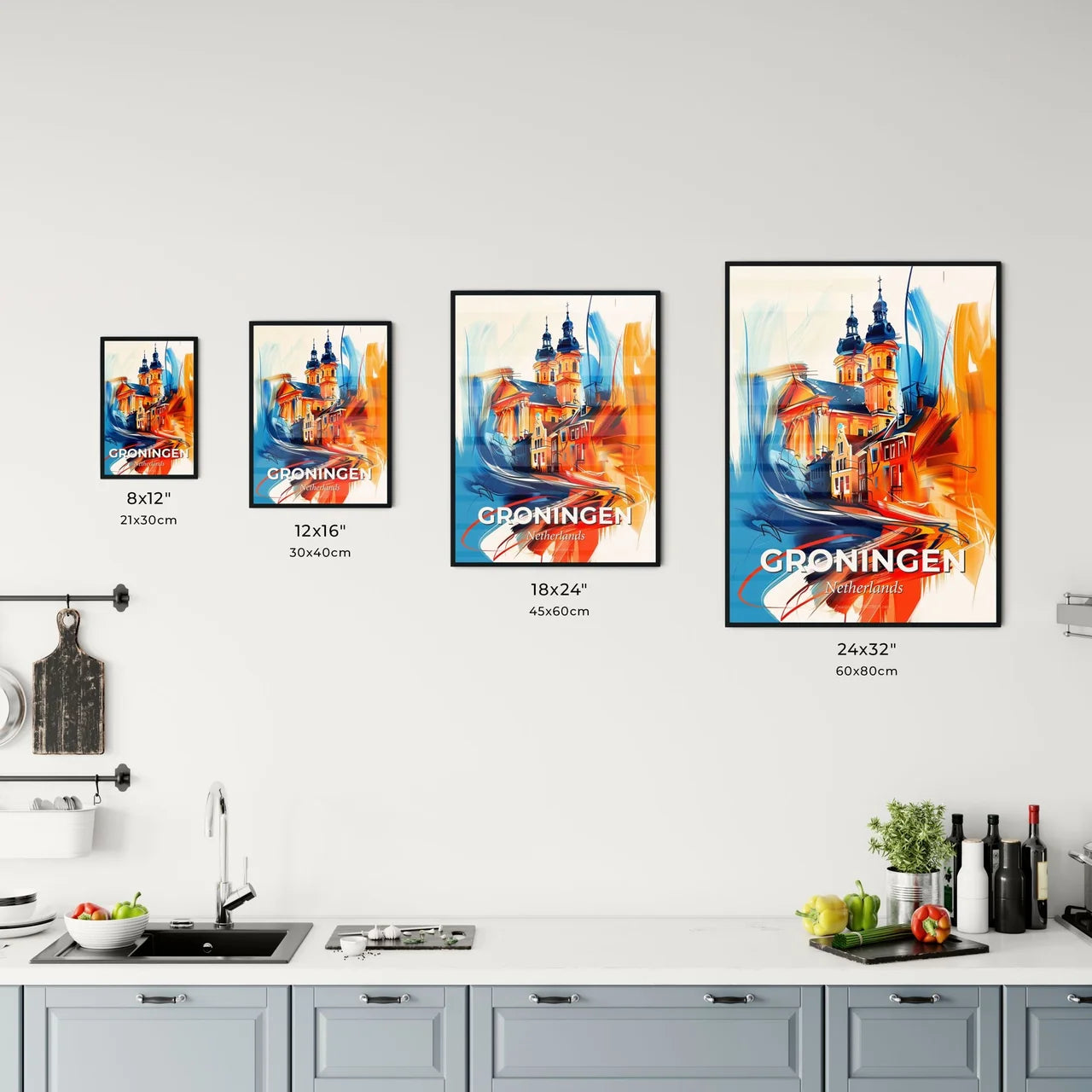 Vibrant Groningen, Netherlands Kitchen Art