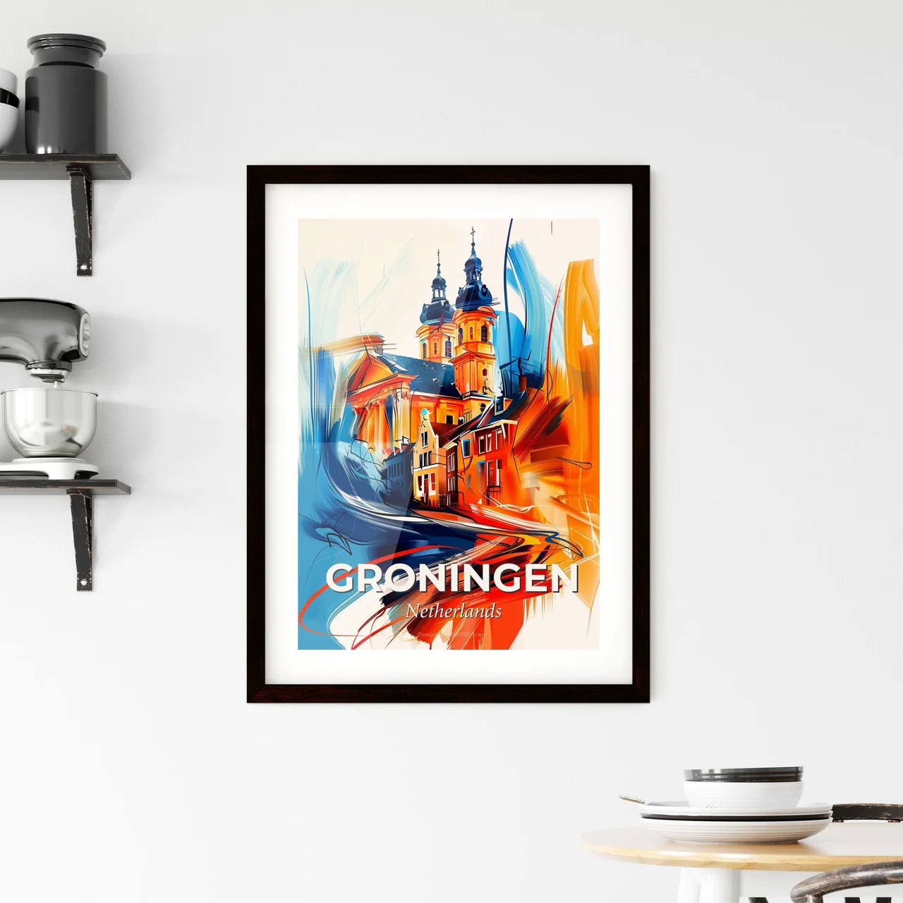 Vibrant Groningen, Netherlands Framed Print