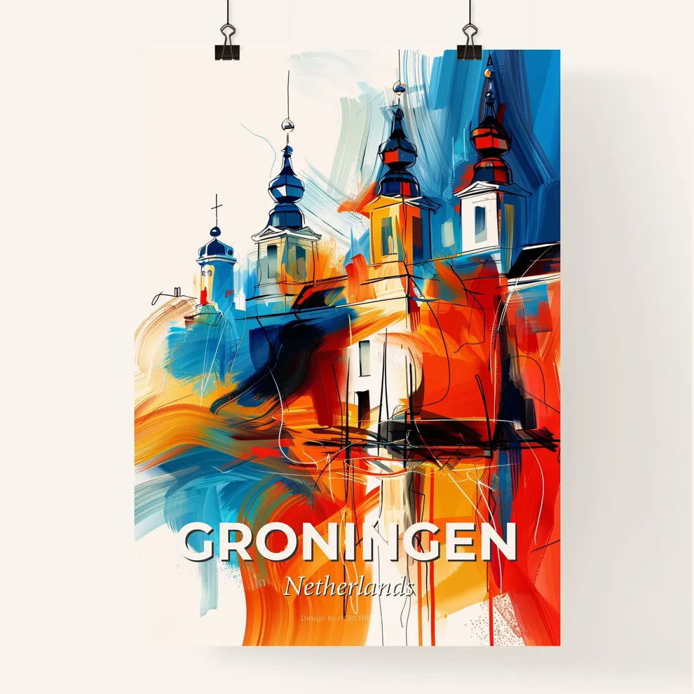 Vibrant Groningen, Netherlands Poster