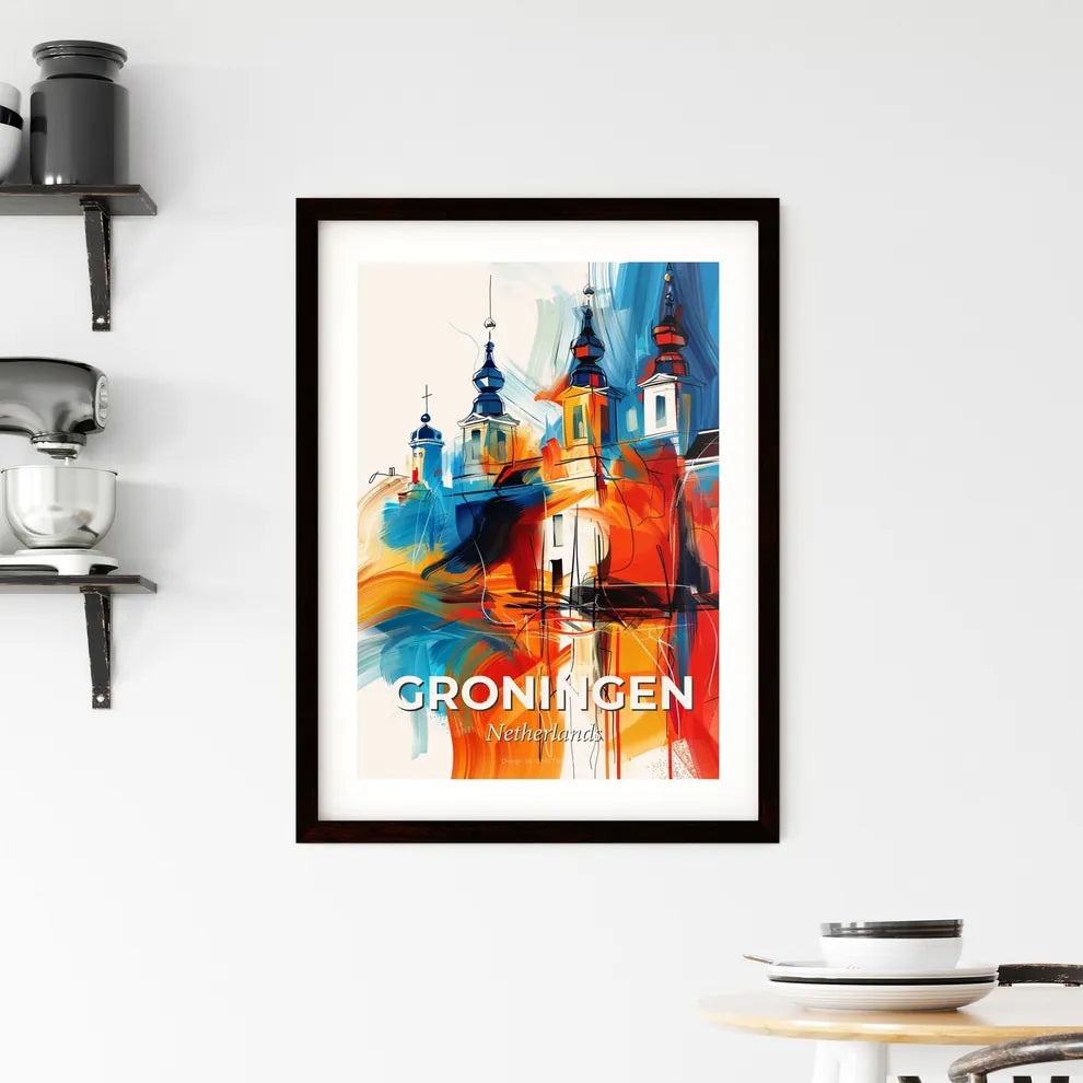 Vibrant Groningen, Netherlands Framed Print