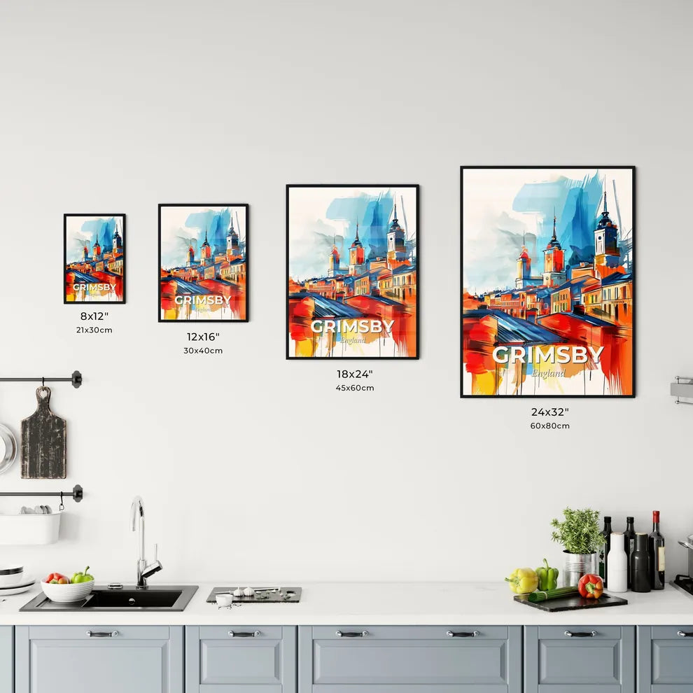 Vibrant Grimsby, England Kitchen Art