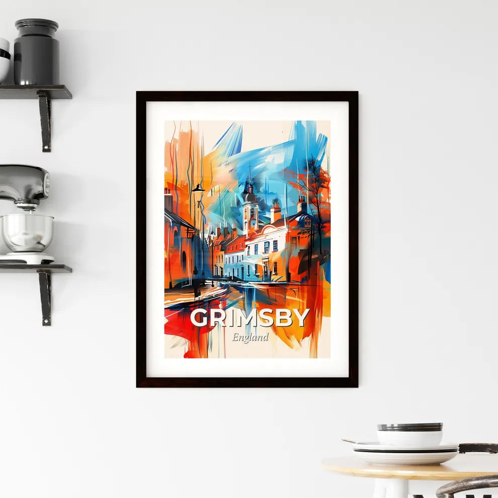 Vibrant Grimsby, England Framed Print
