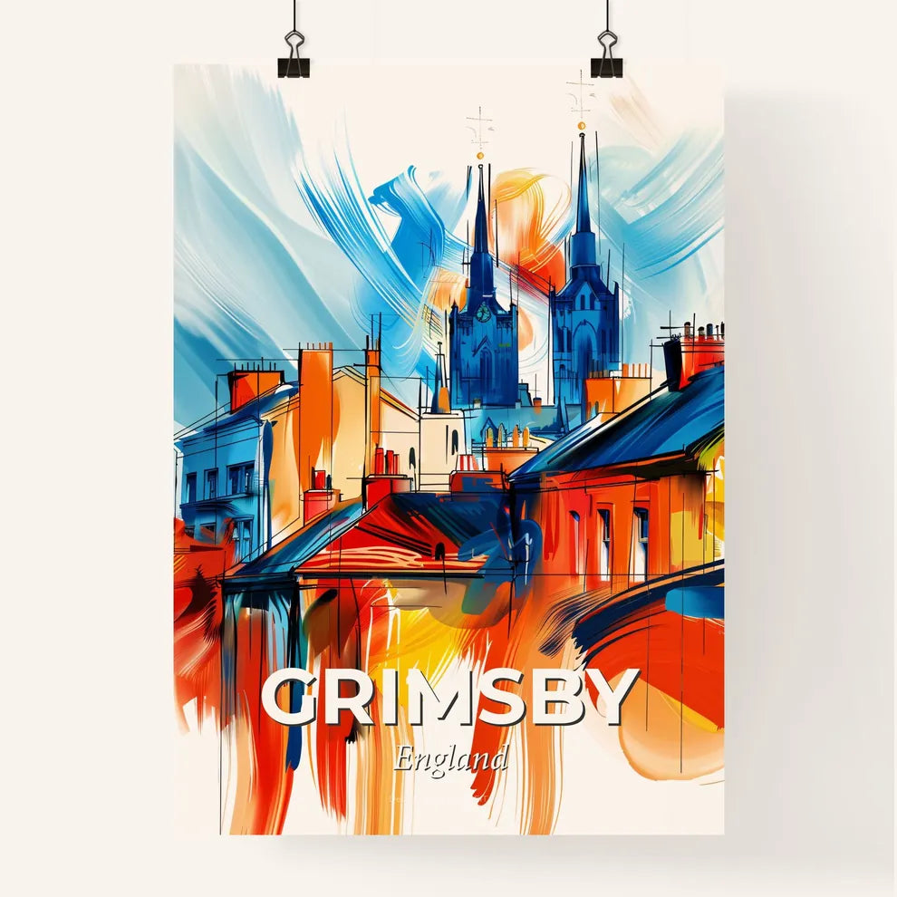 Vibrant Grimsby, England Poster