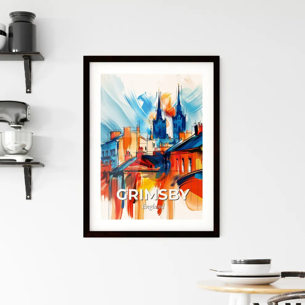 Vibrant Grimsby, England Framed Print