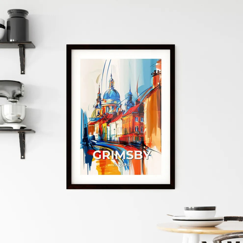 Vibrant Grimsby, England Framed Print