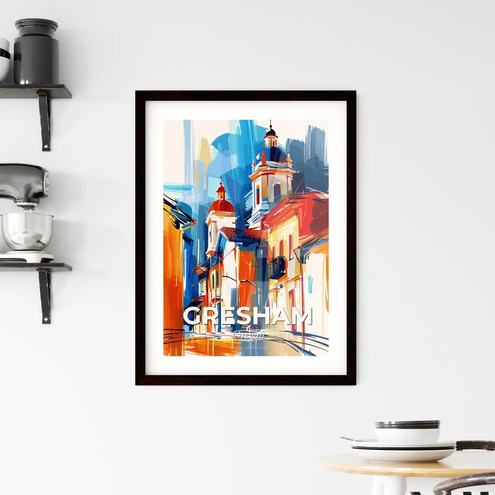 Vibrant Gresham, Oregon Framed Print