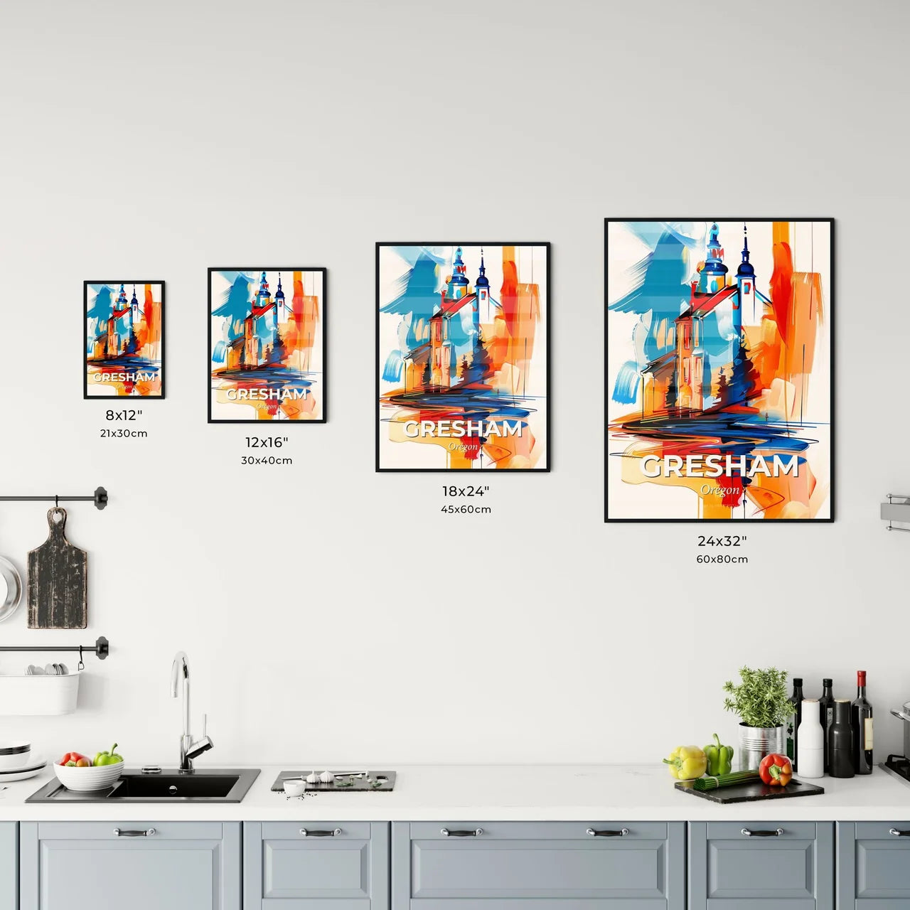 Vibrant Gresham, Oregon Kitchen Art