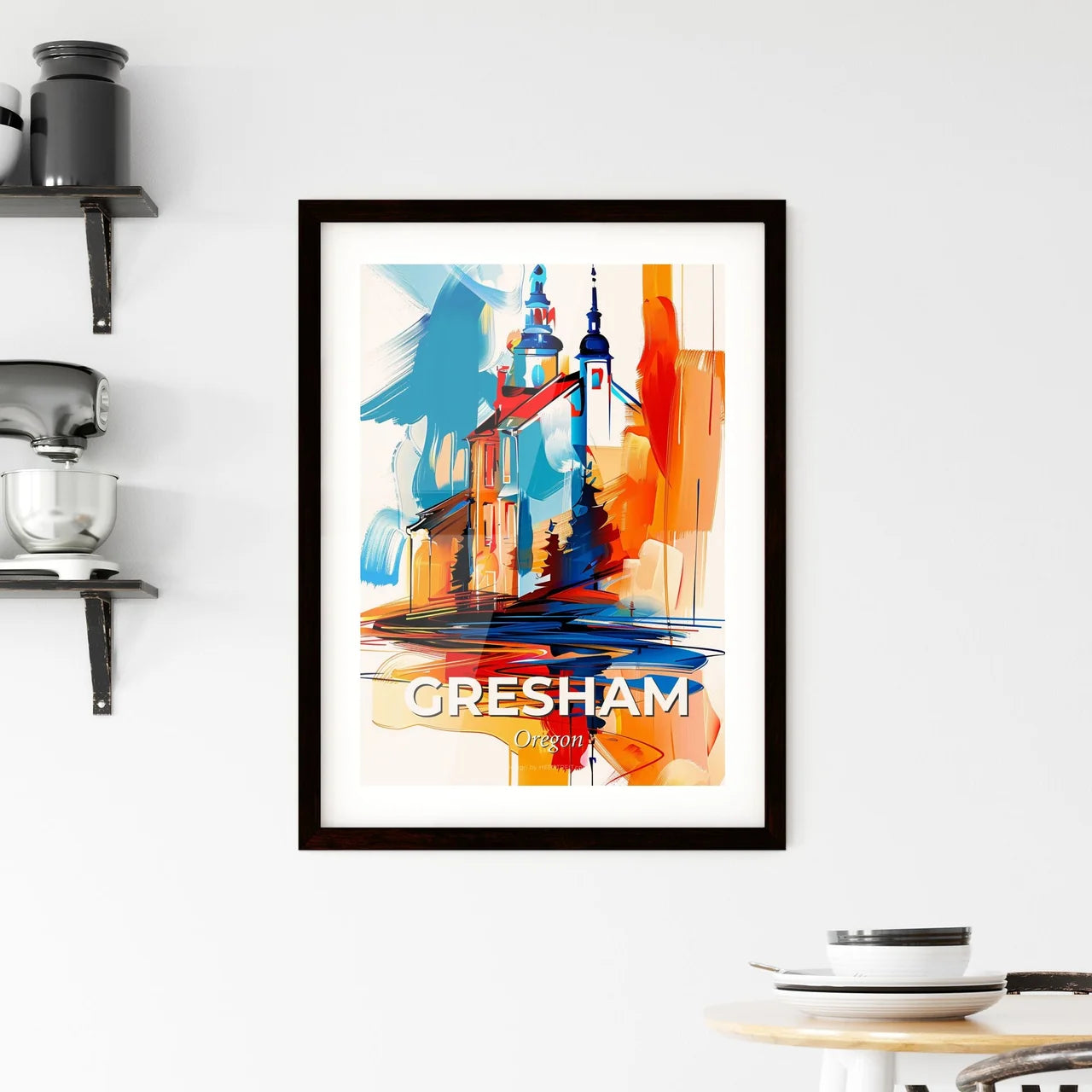 Vibrant Gresham, Oregon Framed Print