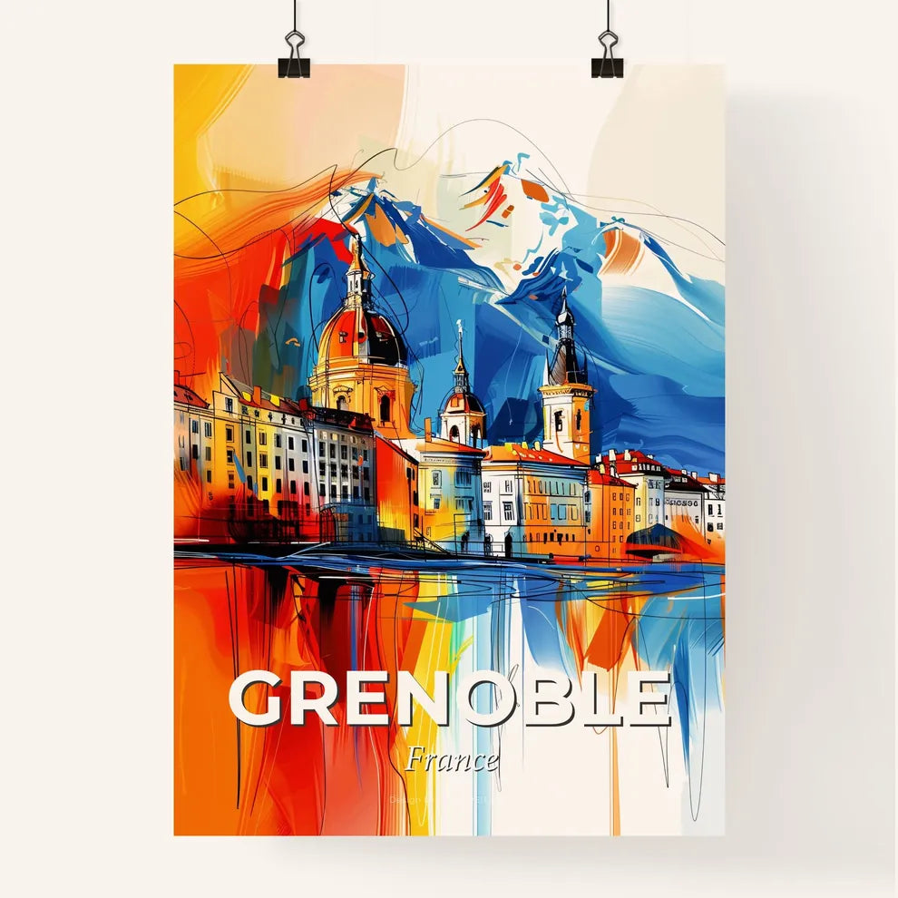 Vibrant Grenoble, France Poster