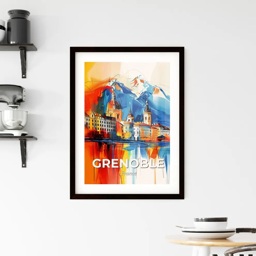 Vibrant Grenoble, France Framed Print