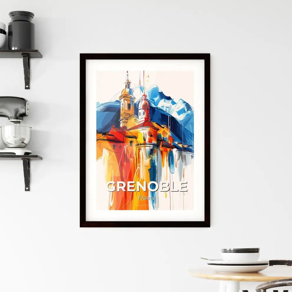 Vibrant Grenoble, France Framed Print