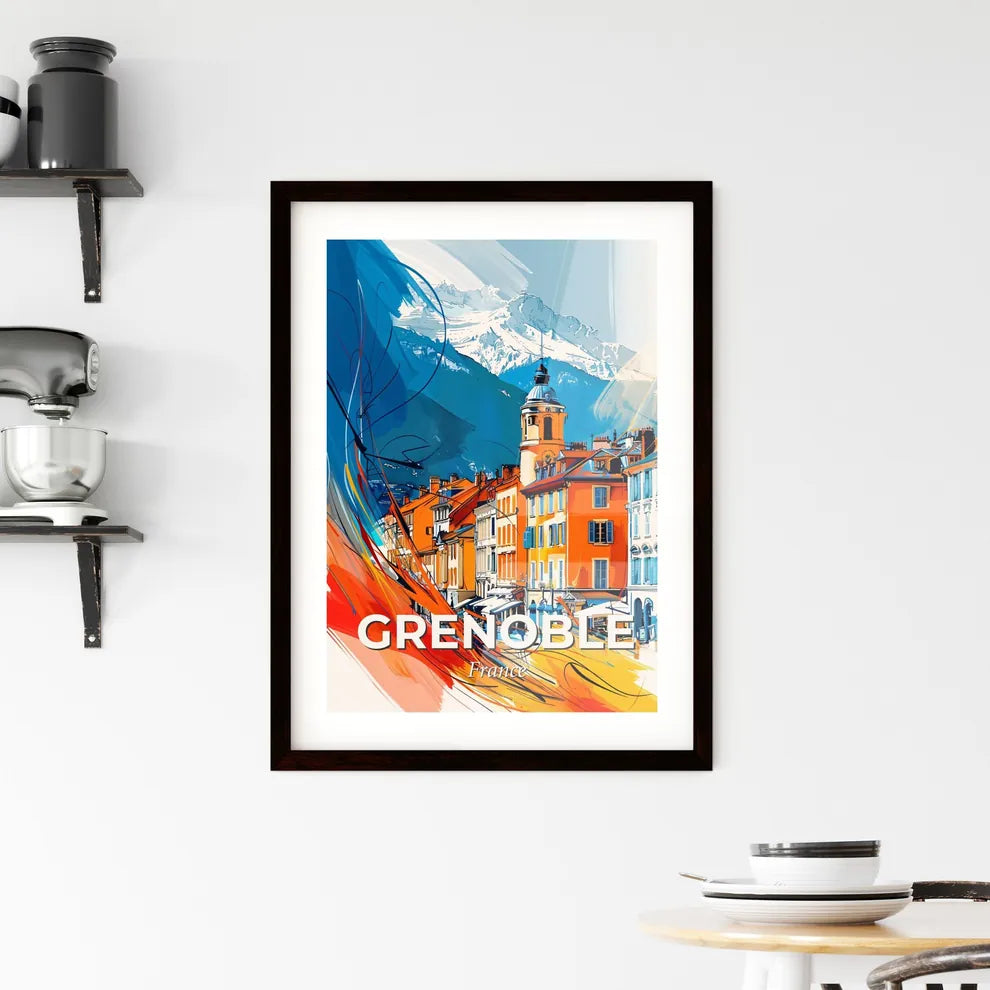 Vibrant Grenoble, France Framed Print