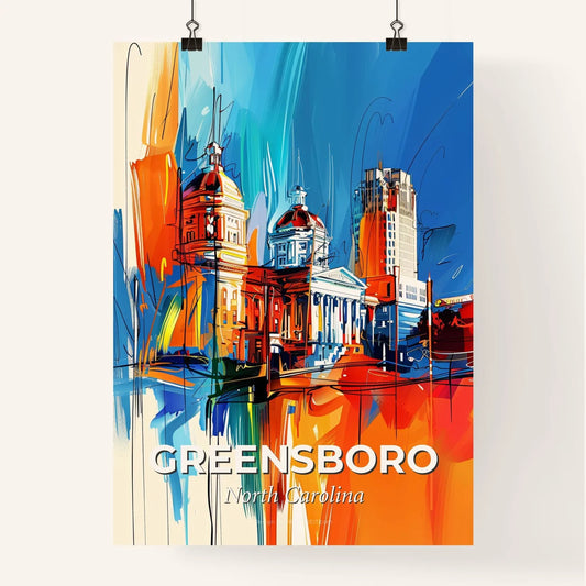 Vibrant Greensboro, North Carolina Poster
