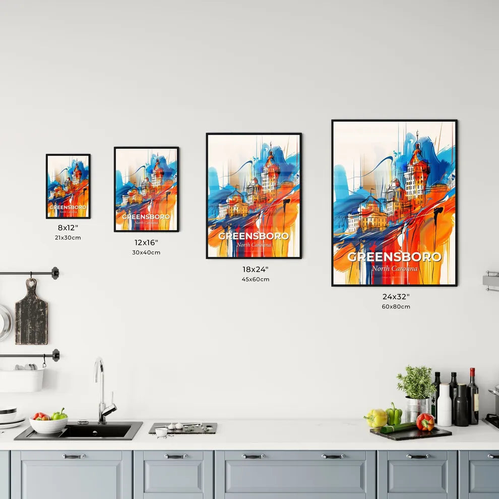 Vibrant Greensboro, North Carolina Kitchen Art