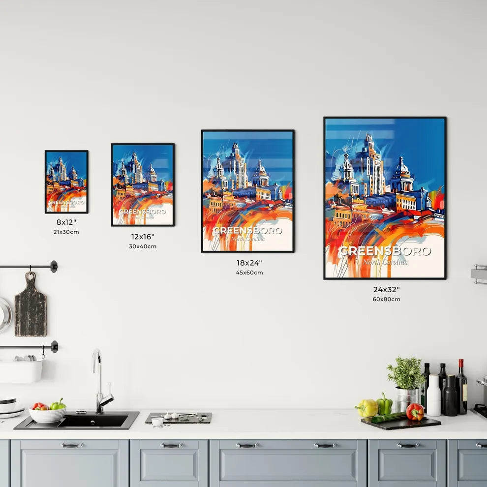 Vibrant Greensboro, North Carolina Kitchen Art