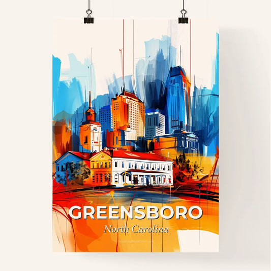 Vibrant Greensboro, North Carolina Poster