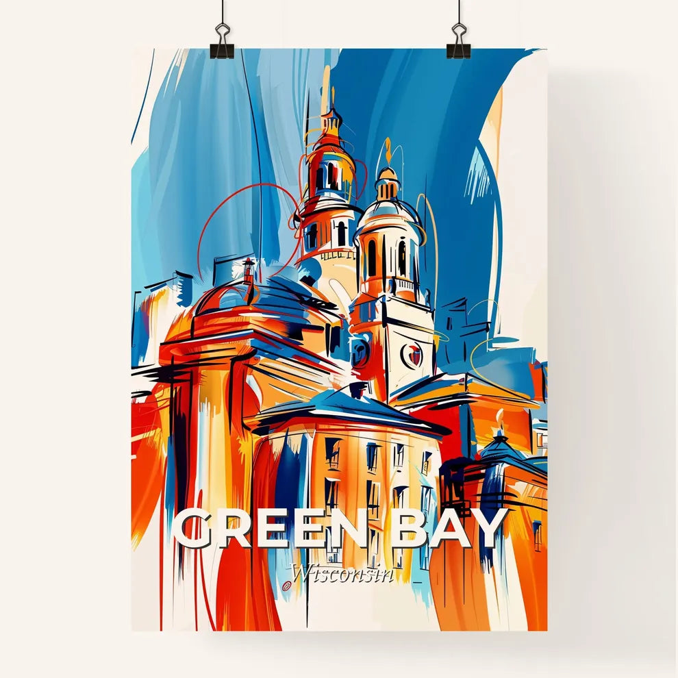 Vibrant Green Bay, Wisconsin Poster