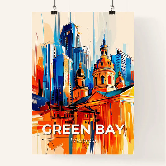 Vibrant Green Bay, Wisconsin Poster