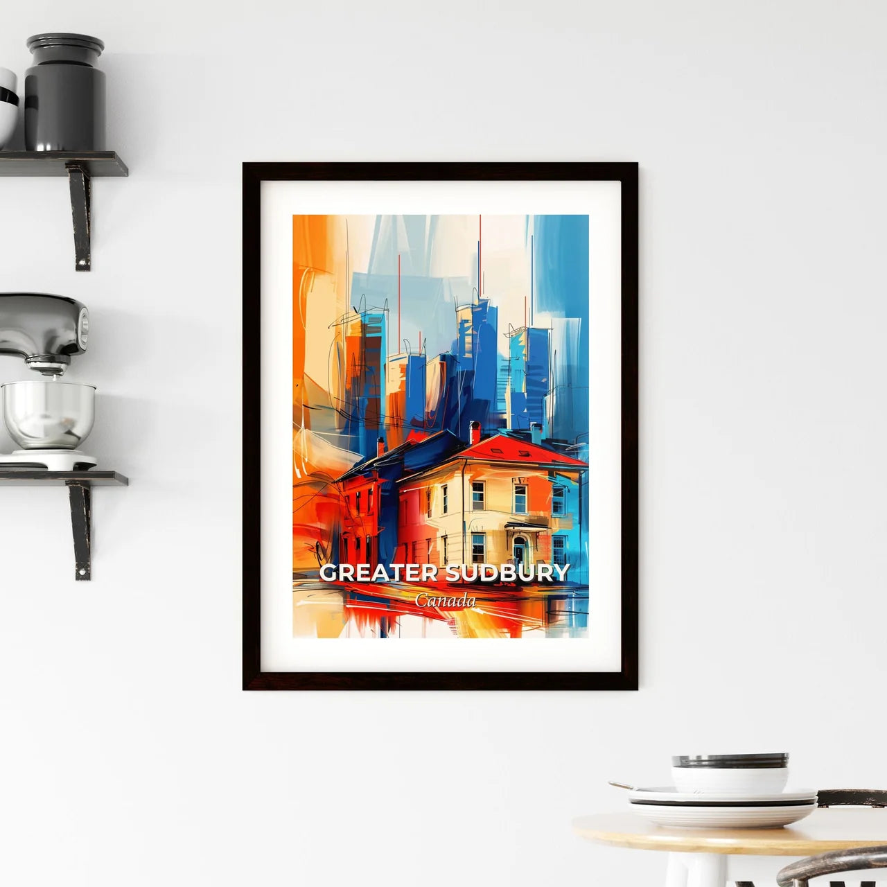 Vibrant Greater Sudbury, Canada Framed Print