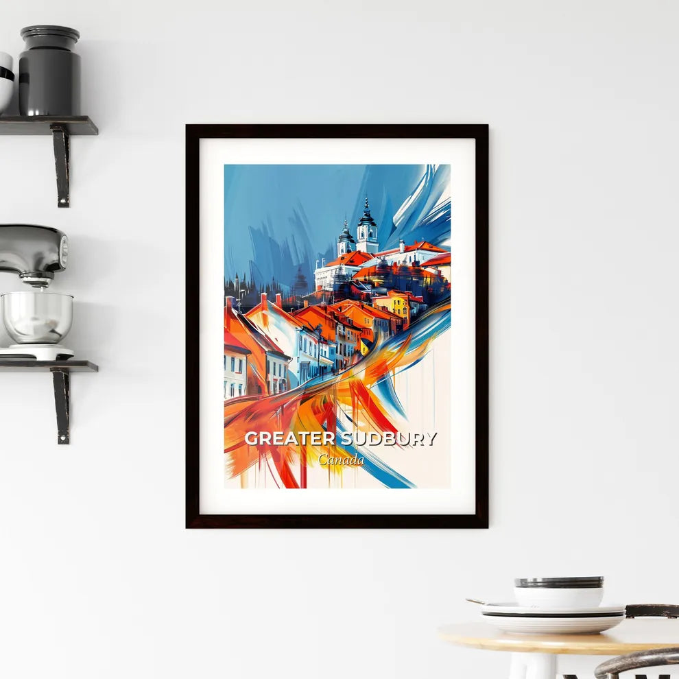 Vibrant Greater Sudbury, Canada Framed Print