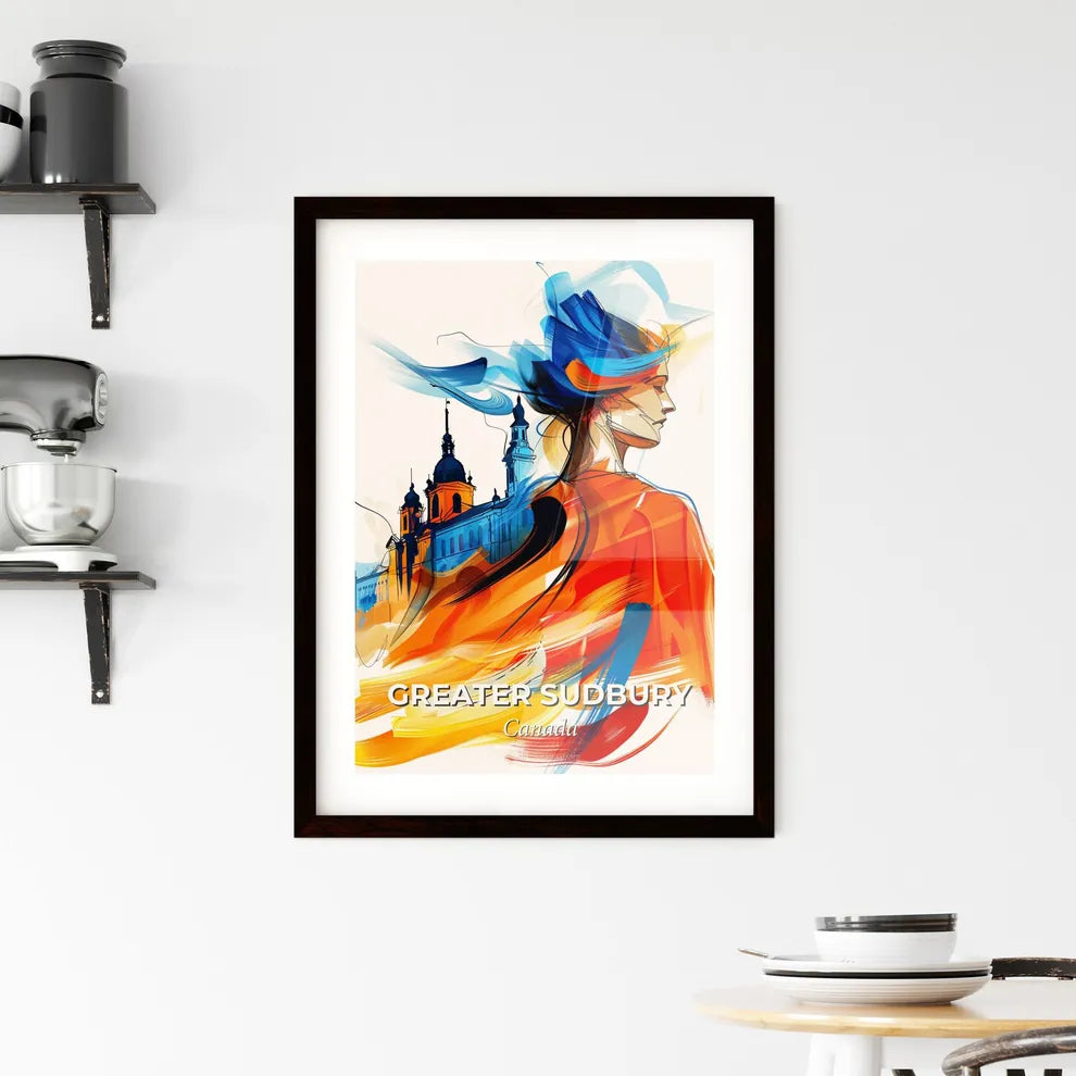 Vibrant Greater Sudbury, Canada Framed Print